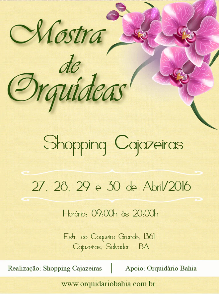 Feira de Orquídeas no Shopping Cajazeiras